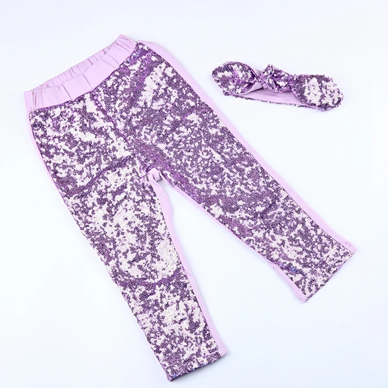 Gold Sequin Baby Girl Pants, Sized Newborn 10T, Gold Sparkle Birthday