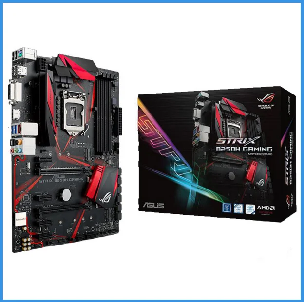 Asus ROG STRIX B250H игровые 1151 pin chicken 6 mining Материнские платы новые оригинальные |