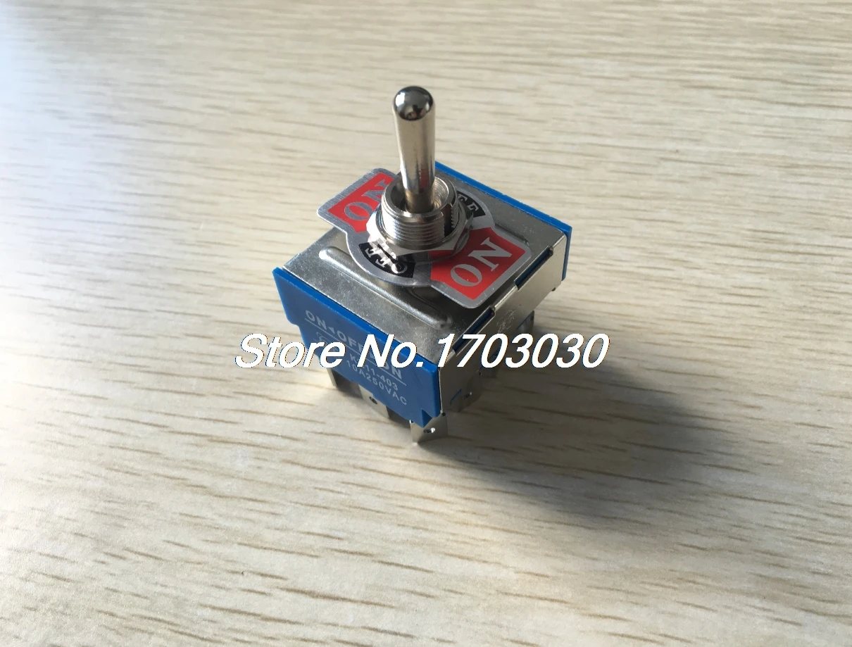 

KN11-403 4PDT 3 Positions On/Off/On Toggle Switch AC 250V 10A