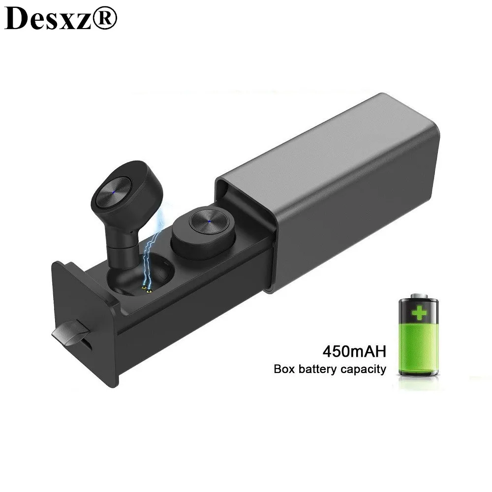 

Desxz TWS Earphones Mini Wireless Earbuds Twins Earphone Bluetooth 4.2 Head phones With Battery Box Hands Magnetic i7 Portable