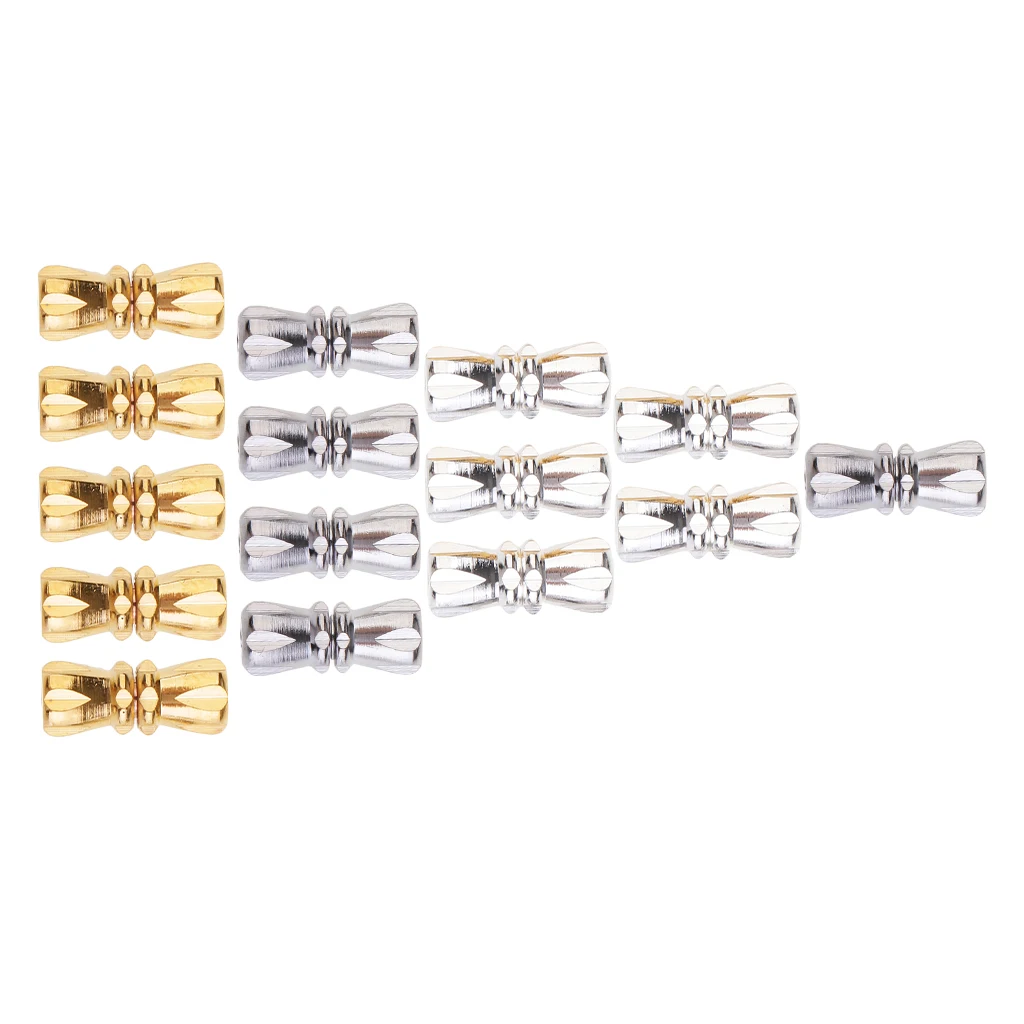 15Pcs Multipurpose Home Used DIY Jewelry Components Bowknot Shape Jewelry Connector Screw Clasps for Necklace Clasps & Closures