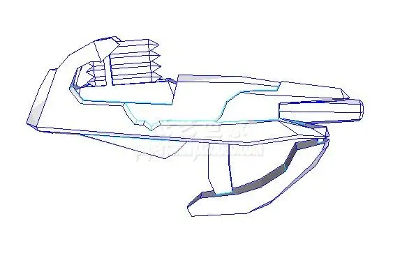 Halo Fuel Rod Gun 3D Paper Model