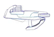 Halo Fuel Rod Gun 3D Paper Model