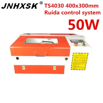 

JNHXSK 4030 desktop 50w watt CO2 laser cutting machine laser engraver 50W best small engraving machine mini CNC gold cutter wood