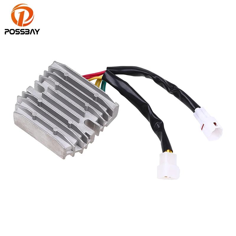 

POSSBAY Motorcycle Aluminum Voltage Regulator Rectifier Fit for Suzuki Boulevard C90 2005-2008 VL800 Volusia 2003-2004 Rectifier