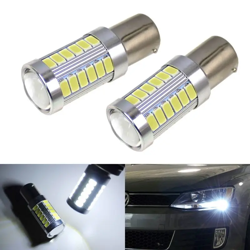 156PY огни белый сигнал светодиодный PY21W 33SMD 5630 Резервное копирование лампа AC/DC 12V 24V 4 шт. Новые приятные