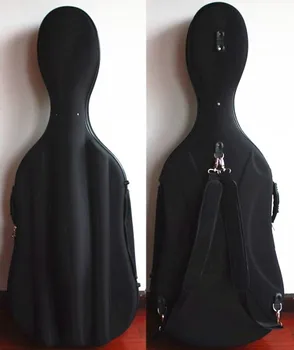 Frete grátis novo estilo violoncelo caso duro super leve para o tamanho 1/2 violoncelo duas rodas