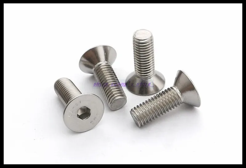 Details about   M12-1.75 304 Stainless Steel FLAT HEAD Socket Screws Bolt Countersunk DIN 7991 