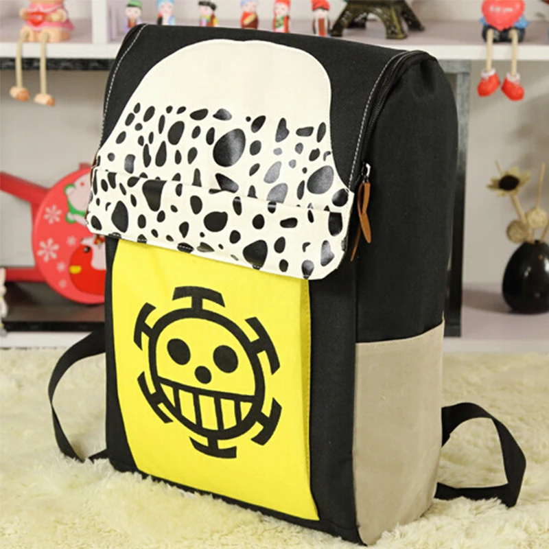 One Piece Anime Cosplay Bag Trafalgar Law Cartoon Backpack Unisex