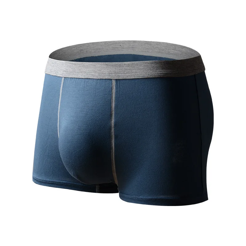 2018 Shorts Mens Underwear Soft Boxers Cotton Modal Boxer Men Solid Boxer Shorts Plus Size Boxers Mens Underwear (6)