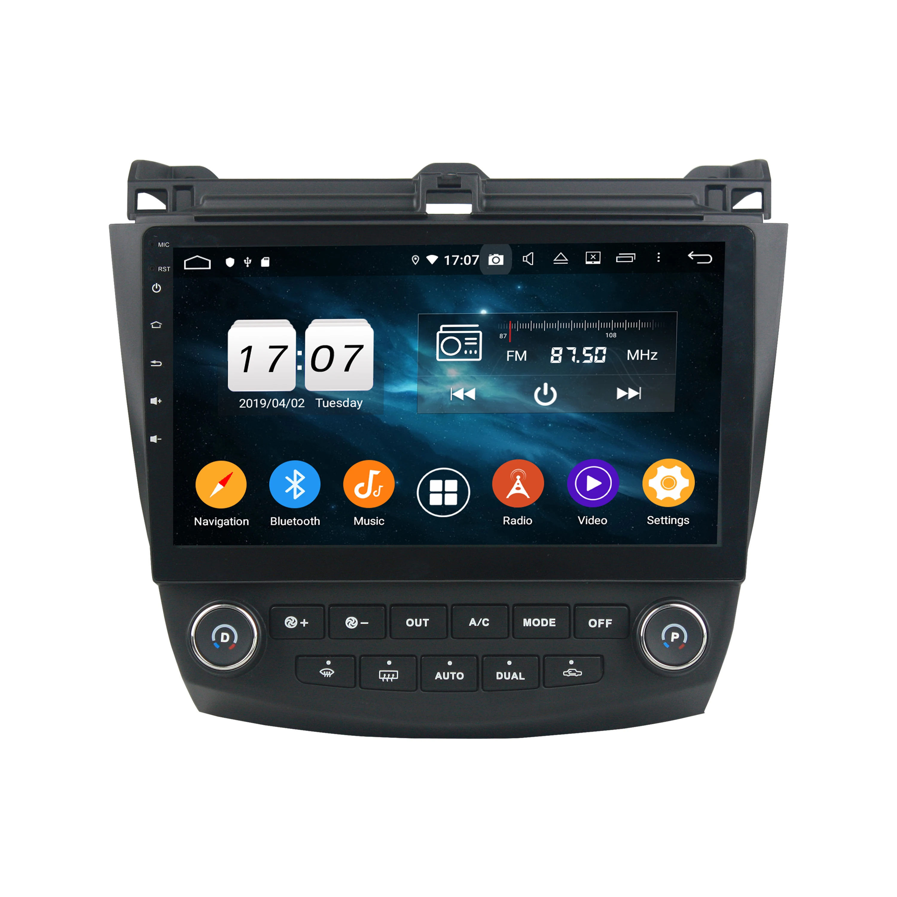 Sale 4GB+64GB PX5 10.1" Android 9.0 Car DVD GPS for Honda Accord 7 2003 2004 2005 2006 2007 Stereo Radio Bluetooth WIFI Mirror-link 1