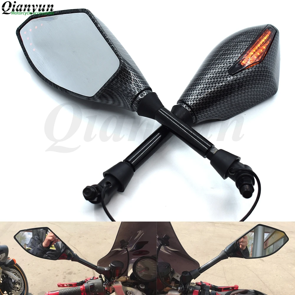 

Universal motorcycle LED turn signal rear view mirror turn signal indicator For Suzuki GSXR600 GSXR750 GSXR1000 GSR600 GSR750