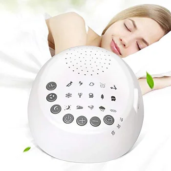 

White Noise Machine for Sleeping & Relaxation for Baby Sleep Alert Adult Office Travel USB Rechargeable/Battery Timed Shutdown