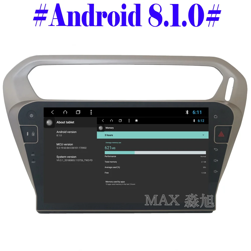Cheap MAX 2G 32G Android 8.1.0 Car DVD Player for Peugeot 301 /Citroen Elysee 2014 2015 2016 4G WiFi SWC GPS Navigation System Map 2