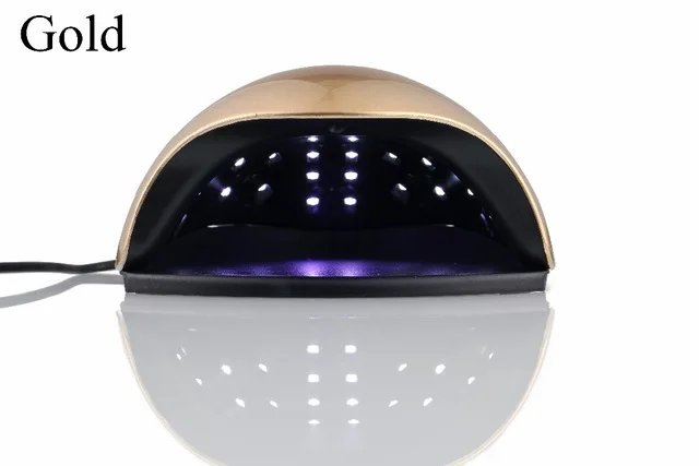 Машинка для стрижки 48 Вт УФ лампы Сушилка для ногтей Маникюр УФ гель лак для ногтей светодиодный светильник ногтя для 100 v-240 V отверждения ногтей светодиодный светильник - Цвет: gold