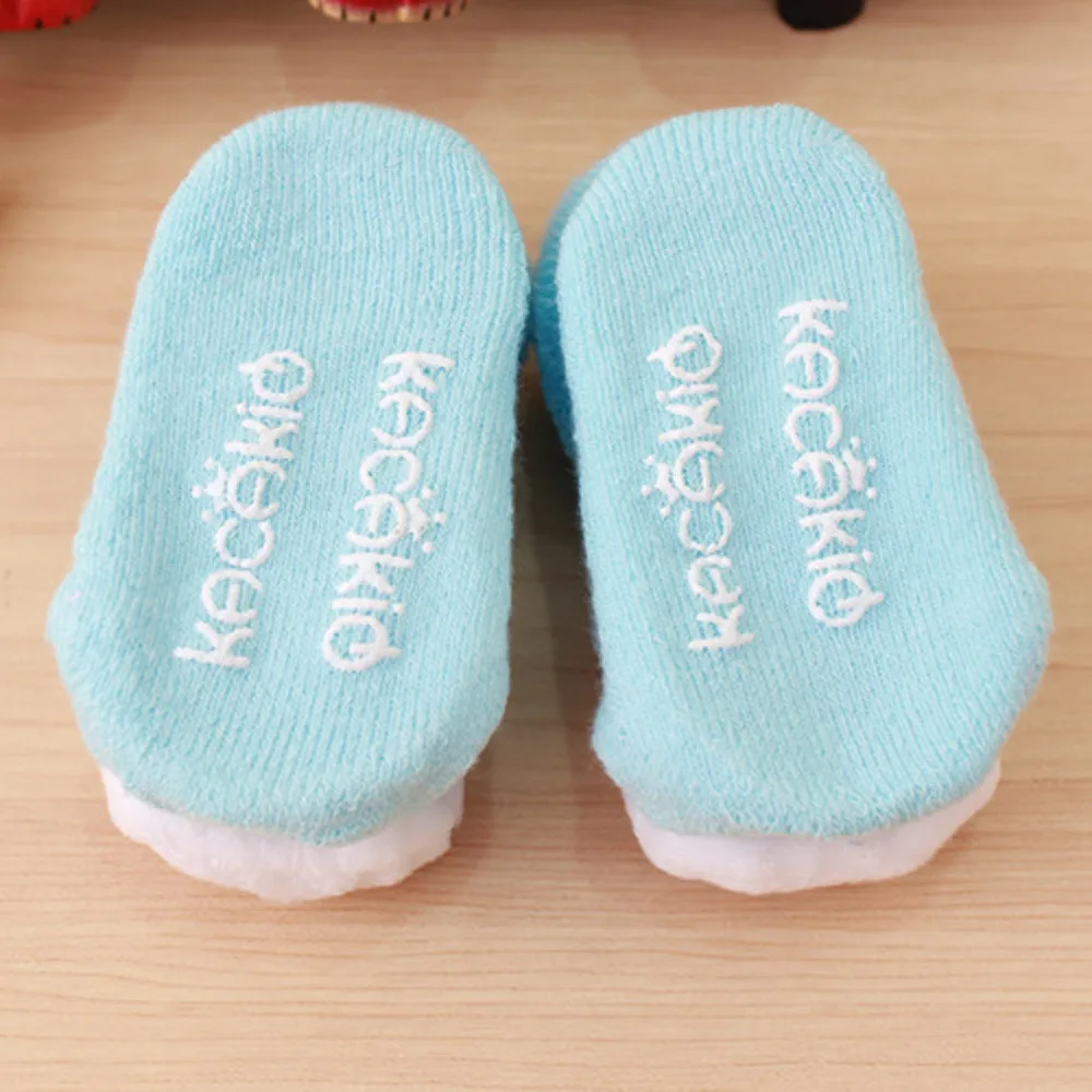 Нескользящие Теплые Носки с рисунком для новорожденных девочек и мальчиков, тапочки, ботинки для детей 0-12 месяцев, мягкие теплые носки для малышей