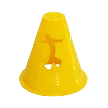 

10pcs Inline Skating Skateboard Mark Cup Soccer Rugby Speed Training Equipment Space Marker Cones Slalom Roller Skate Pile Cup