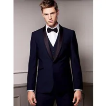 New Arrival men wedding tuxedos purple shawl lapel groom suits men suits prom suits groomsmen suits(jacket+vest+pants)