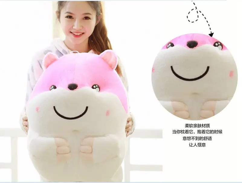 huge plush hamster toy fat lovely pink hamster doll gift toy about 50cm