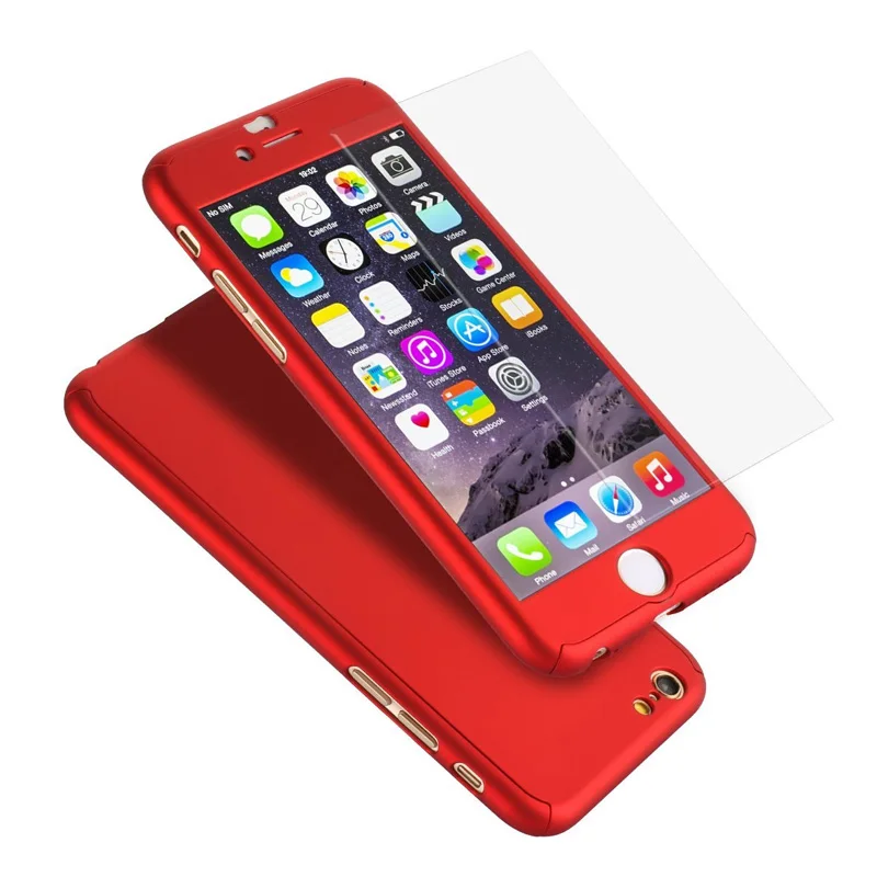 Твердый Чехол для iphone 8 6S 7 Plus с матовой отделкой 360 градусов|phone cases|case pluscase for |