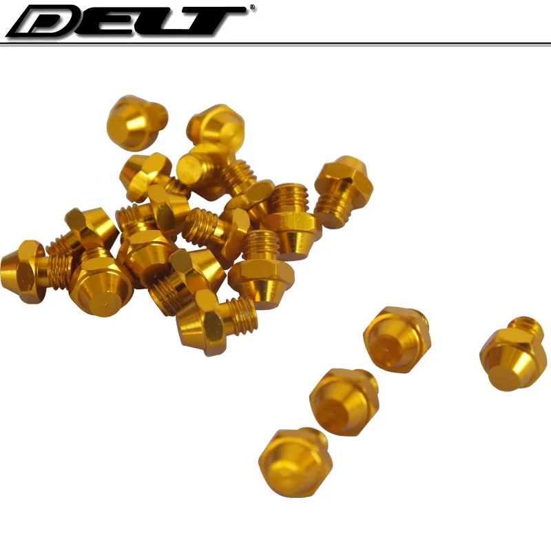 

M4*4mm MTB Mountain ROAD cycling bike bicycle Pedal screw Skid-proof Platform Cleats bolts nuts Alloy gold