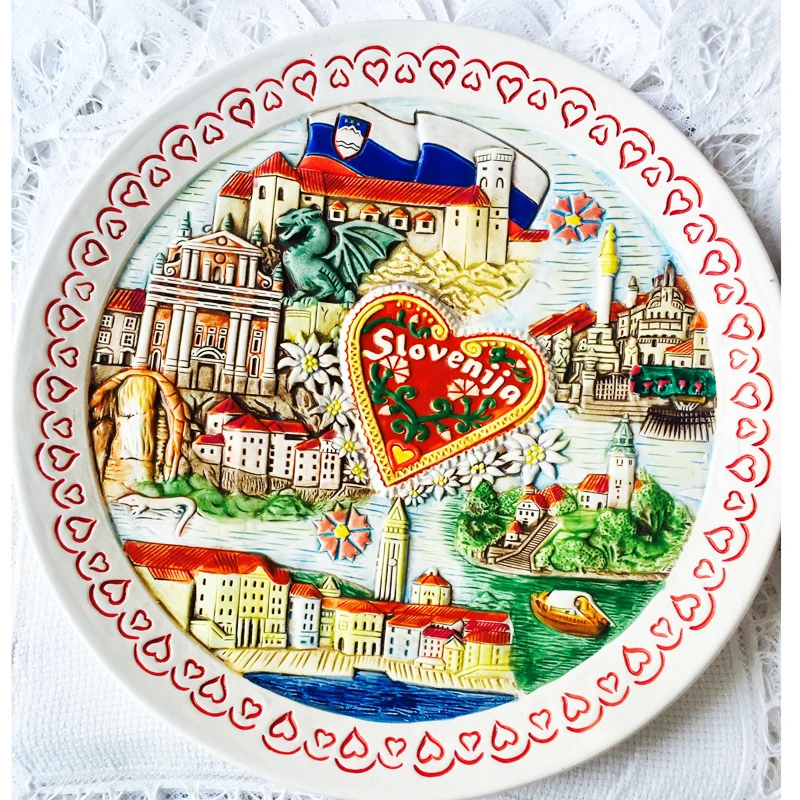 Декоративная посуда керамическая домашний декор для стен Ручная роспись подарок туристический сувенир Европейский Средиземноморский сувенир для путешествий