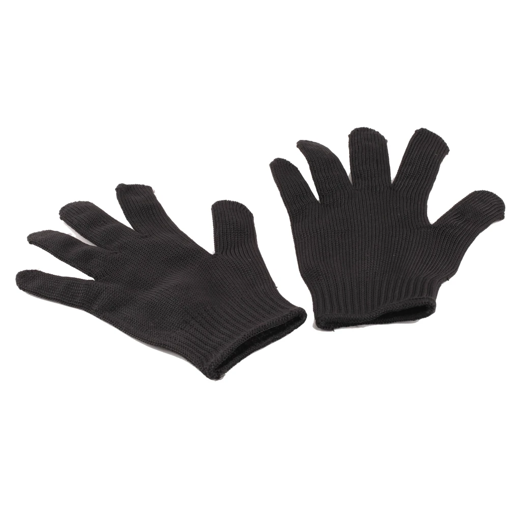 1 пара перчаток черный Проволока из нержавеющей стали безопасности работает анти-Slash Cut перчатки прочный скольжению дешевые и