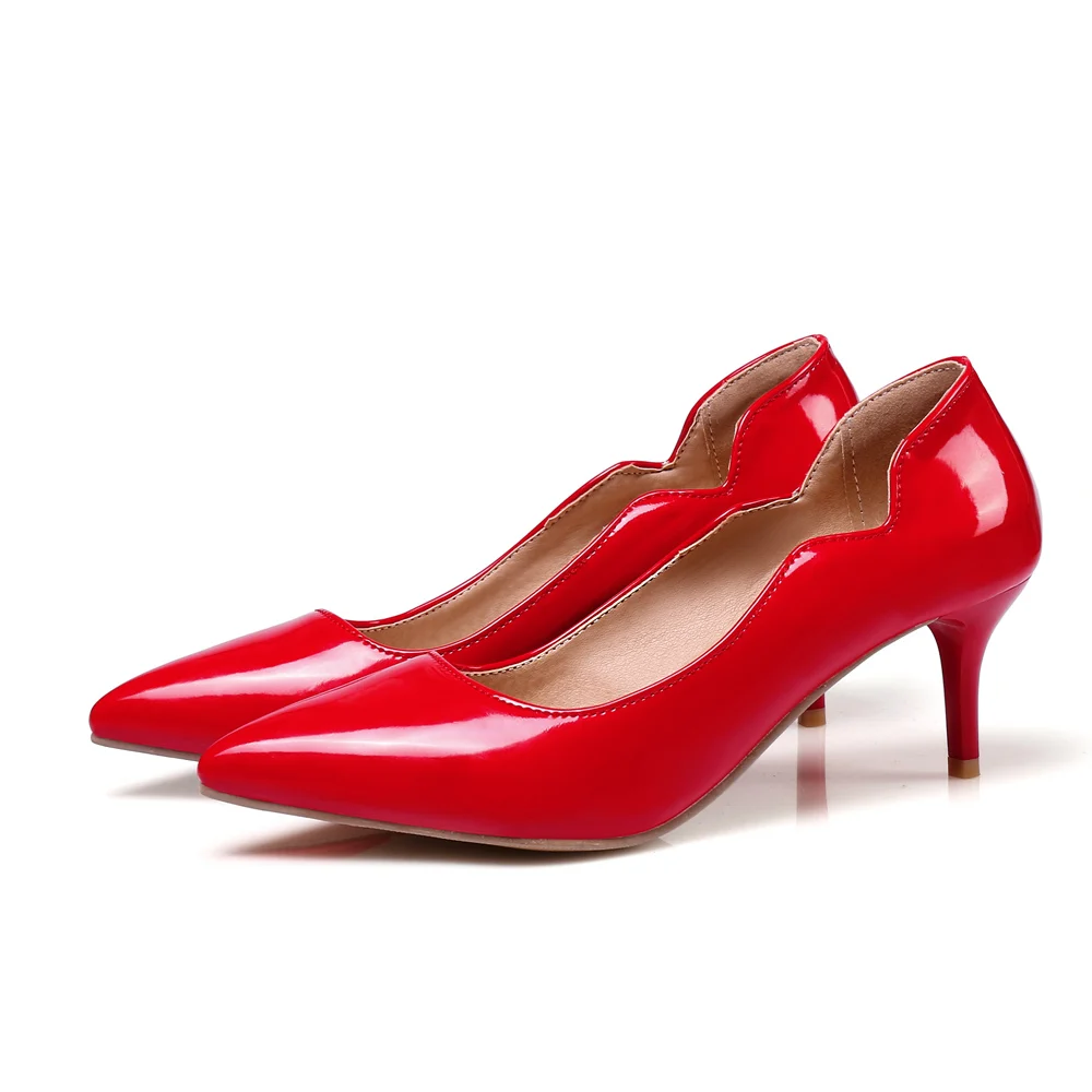 

Pumps New Women Fashion High T Heels Pumps High Quality PU woman shoes for Ladies Plus Big Size P-KST-588-1