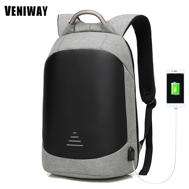 

VENIWAY Men Backpack Fashion Waterproof XD Multifunction Design Bag Men Large Capacity Laptop Backpacks Dropshipping mochila