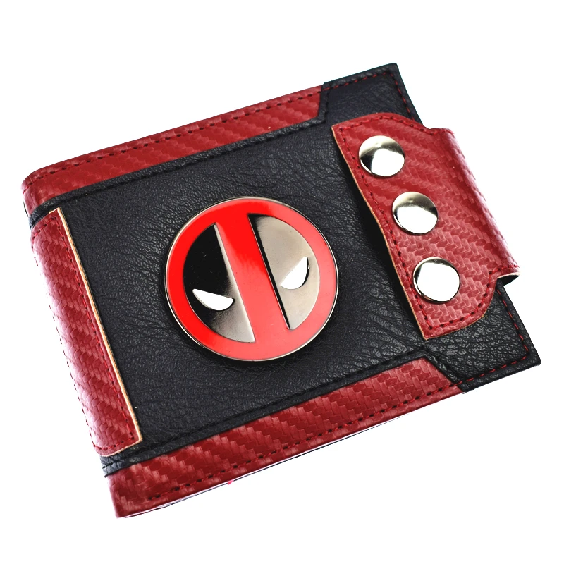 

Cool Design Deadpool Wallet Hasp Short Purse With Coin Pocket Dropshipping