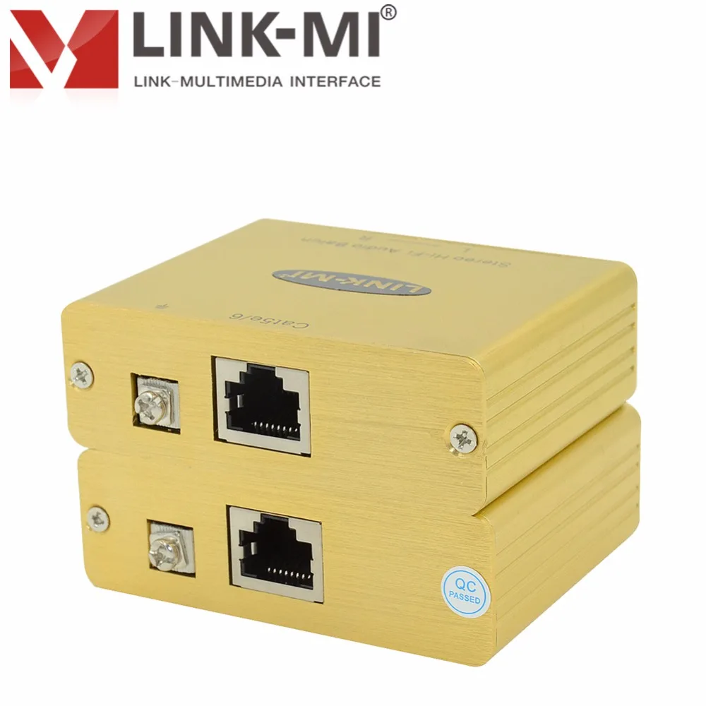 

LINK-MI LM-SHFB Analog Stereo Hi-Fi Audio Balun Extender Up to 3250ft/1000m Over Cat5e/6 UTP Cable point-to-point connection