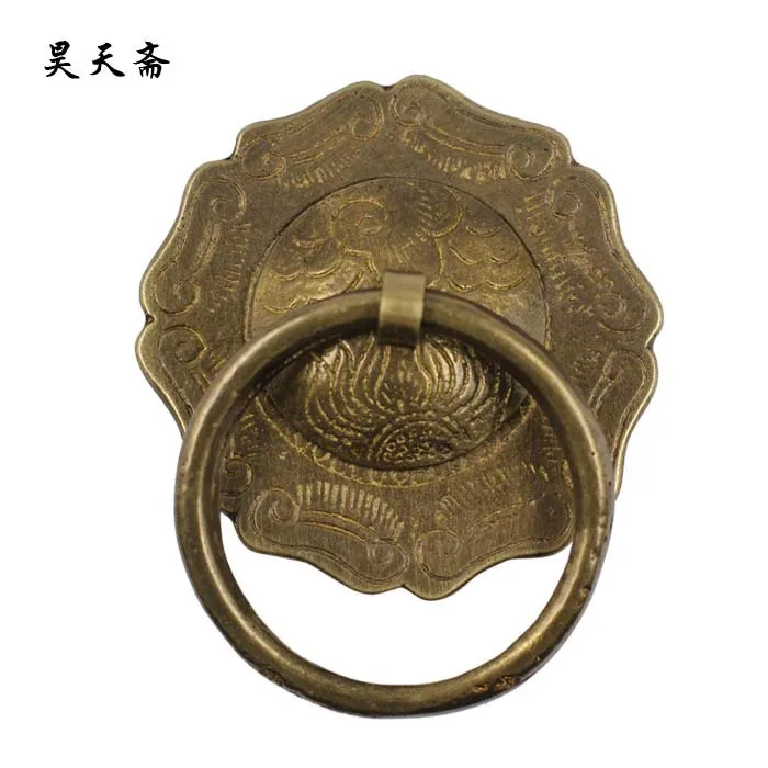 

[Haotian vegetarian] antique copper door knocker handle / Antique Hardware / antique copper fittings HTA-025