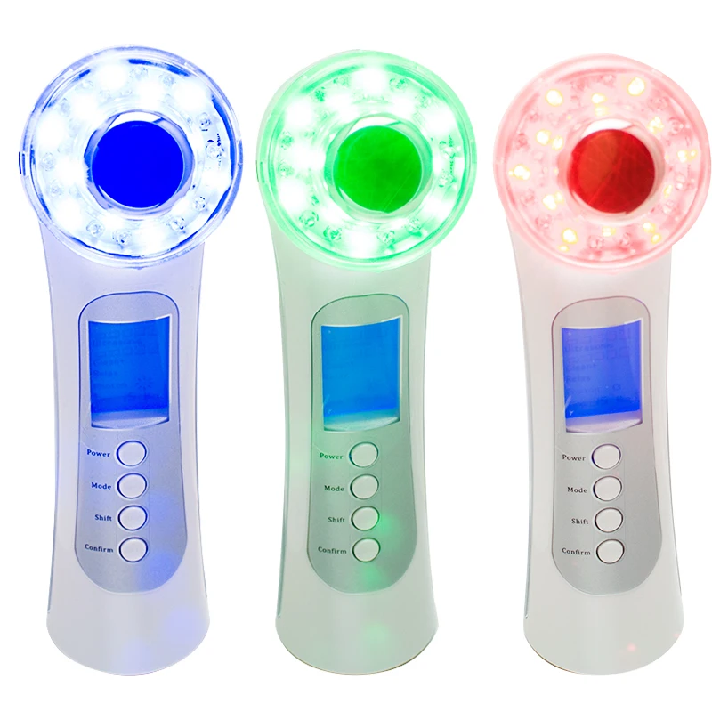 Photon 3Color 3MHZ 5 in1 Ultrasonic Galvanic Ion Skin Care Massager Beauty Device Facial Care Photon 3Color 3MHZ 5 in1 Ultrasonic Galvanic Ion Skin Care Massager Beauty Device Facial Care