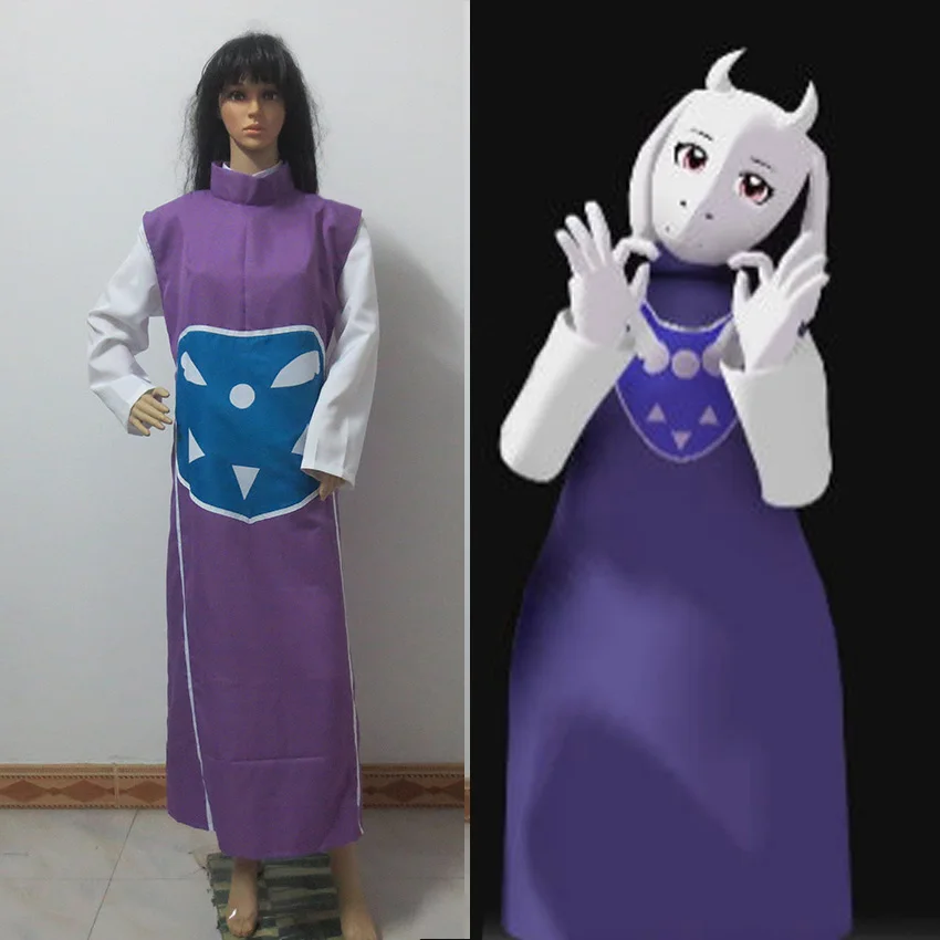 Костюм для костюмированной вечеринки Undertale Toriel индивидуальный пошив бесплатная