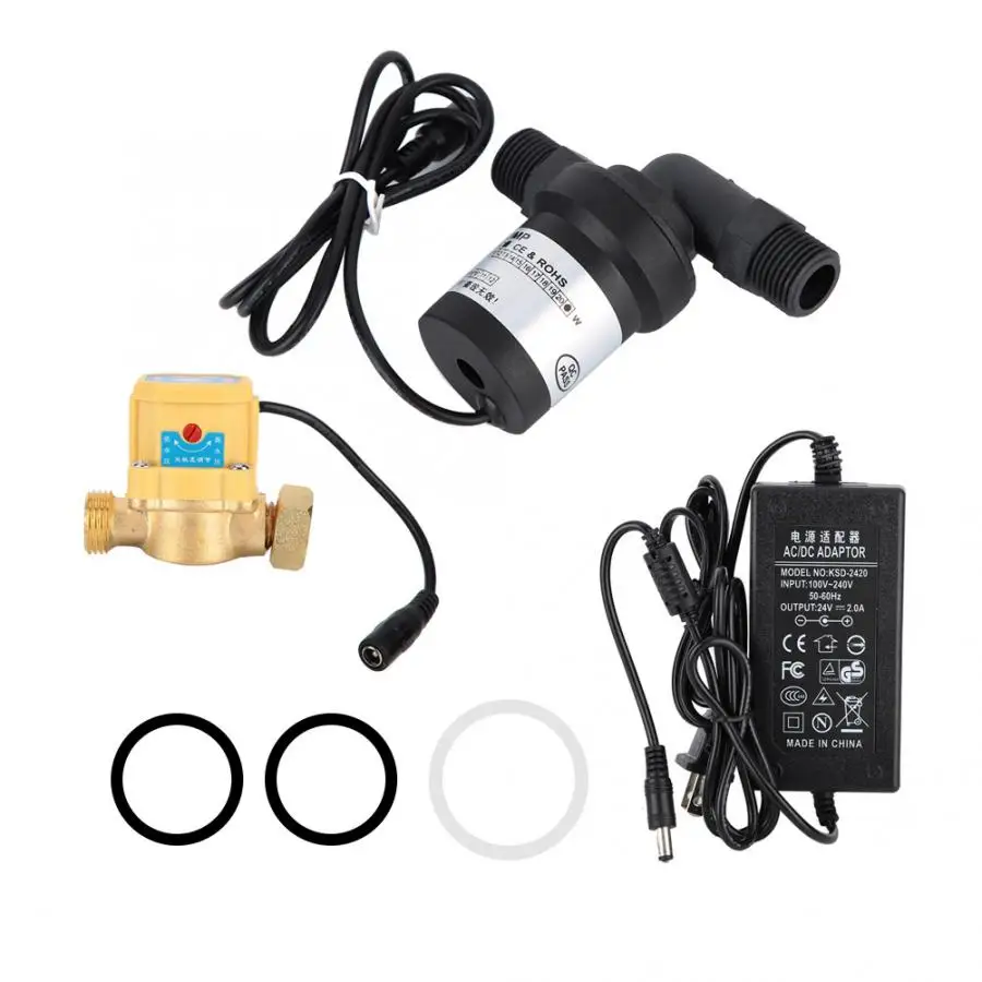 

DC 24V Brushless Water Pressure Increasing Pump High Temperature Low Noise Water Pump Shower Bath Heating Pipeline