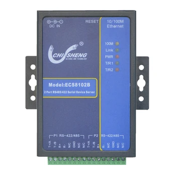 

ECS8102B 2-port RS485/422 to Ethernet 485/422 to TCP/IP/RJ45 server