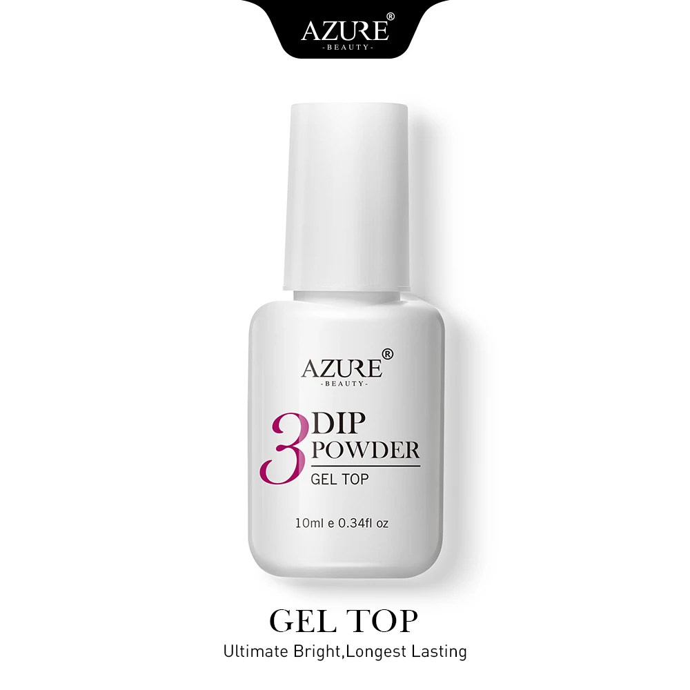 Azure beauty термо меняющий цвет погружающийся порошок натуральный сухой новейший 6 различных цветов меняющий температуру Dip порошок для ногтей - Цвет: GEL TOP