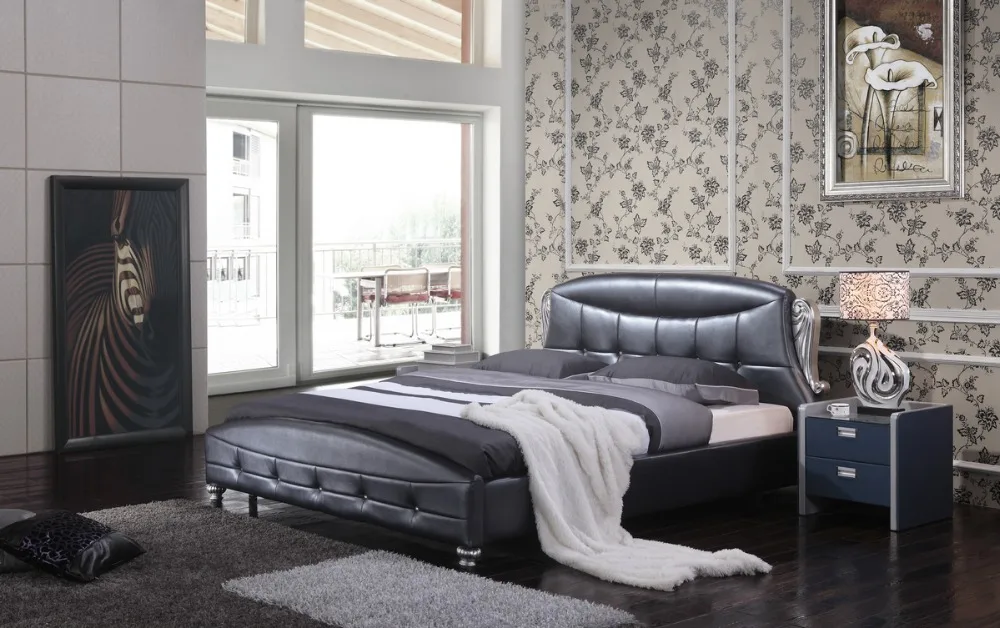 Acquista all'ingrosso online nero moderno camera da letto set da ...
