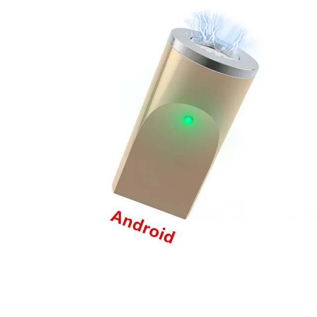 Магнитный Кабель-адаптер для Iphone samsung, магнитный Micro USB разъем type-C, адаптер для зарядки для IPhone, Android, кабели для зарядки - Цвет: Gold-only Android