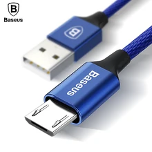 Baseus Micro USB Cable For Samsung Huawei USB Charger Cable For Xiaomi Redmi 4X 4 Pro Note 4X Phone Charger Charging Data Cable