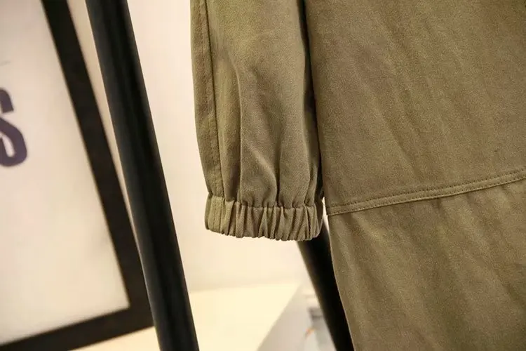 Hooded Casual Long Trench Women Coats for Spring Autumn Loose Plus Size Trench Outerwear KKFY2988