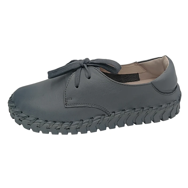 Maylosa 100% Пояса из натуральной кожи туфли на плоской подошве Plain Toe Кружево шнуровке