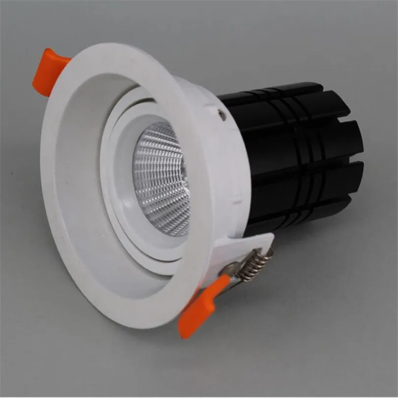 

Dimmable 360 Degree Rotatable LED Downlights 12W 15W COB LED Ceiling Lamps Adjustable AC85-265V For Home Clothes Shops Stores