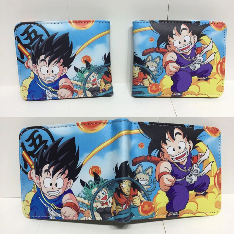 Cartoon Purse Anime PU Leather Wallet with Coin Pocket Card Holder Bags for Kid Teenager Men Women Short Wallets