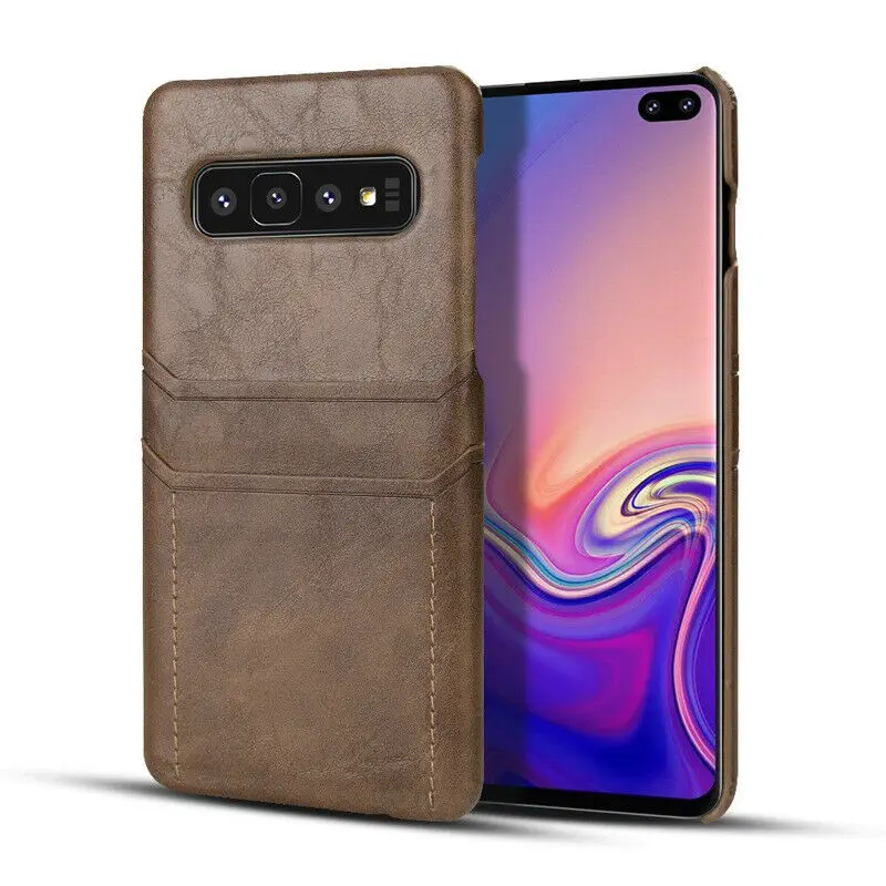 Кожаный чехол для samsung Galaxy S10 Plus S10E S10 с отделением для карт, задняя крышка, чехол s для samsung S10, кошелек, чехол