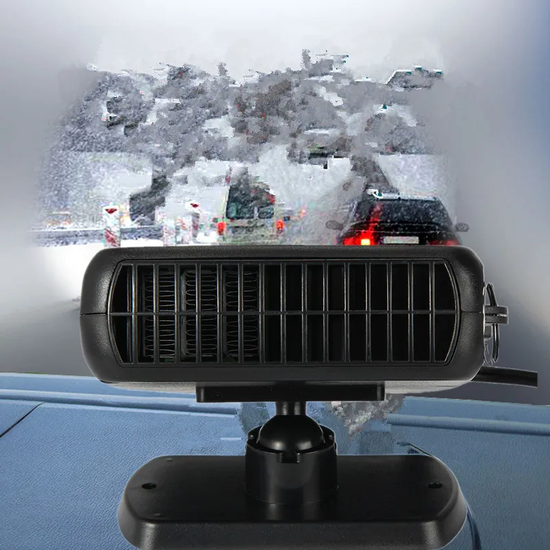 

New Car Heater Heating Fan 2 in 1 12V 150W Dryer Windshield Demister Defroster For Vehicle Portable Temperature Control Device