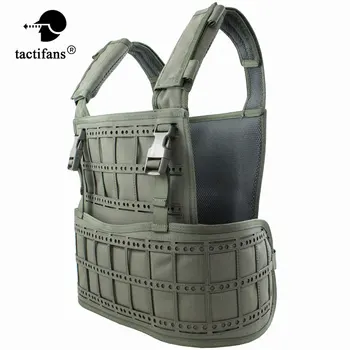 

TACTIFANS Men Tactical Vest 1000D Nylon Material Laser-cut Pals Molle System Military Equipment Tactical 9 Different Colors