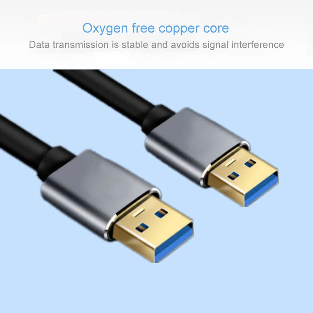 Супер Скорость USB 3,0 Тип «Папа-папа» Тип Мужской кабель-удлинитель для передачи данных кабель, шнур синхронизации синий для радиатора жесткий диск USB3.0 кабель для передачи данных