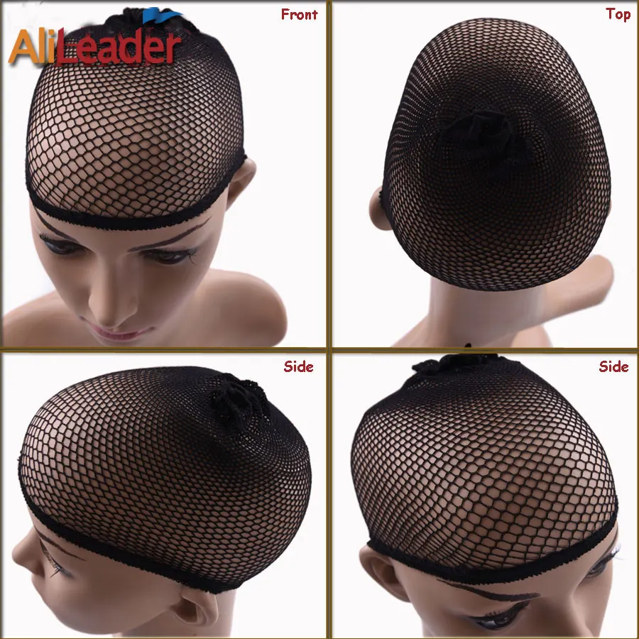 1-5 PCS Hairnet For Wigs Black Breathable Hair Net Wig Cap For Weaving Free Size High Elasticity Nylon Mesh Wig Cap Nets