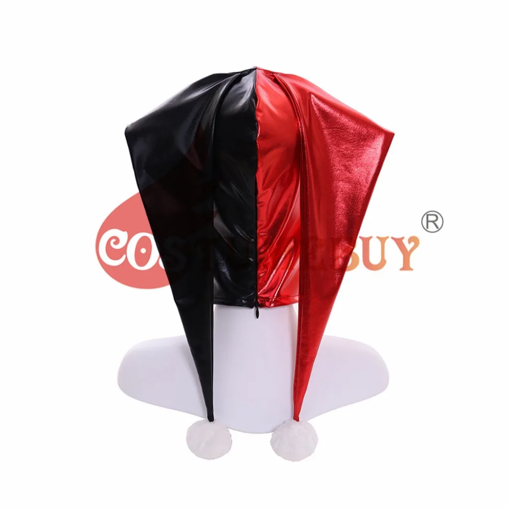 Costumebuy отряд самоубийц Джокер Куинн костюмы для косплея для женщин плохой девушки Маска Спандекс шляпа Хэллоуин реквизит головной убор